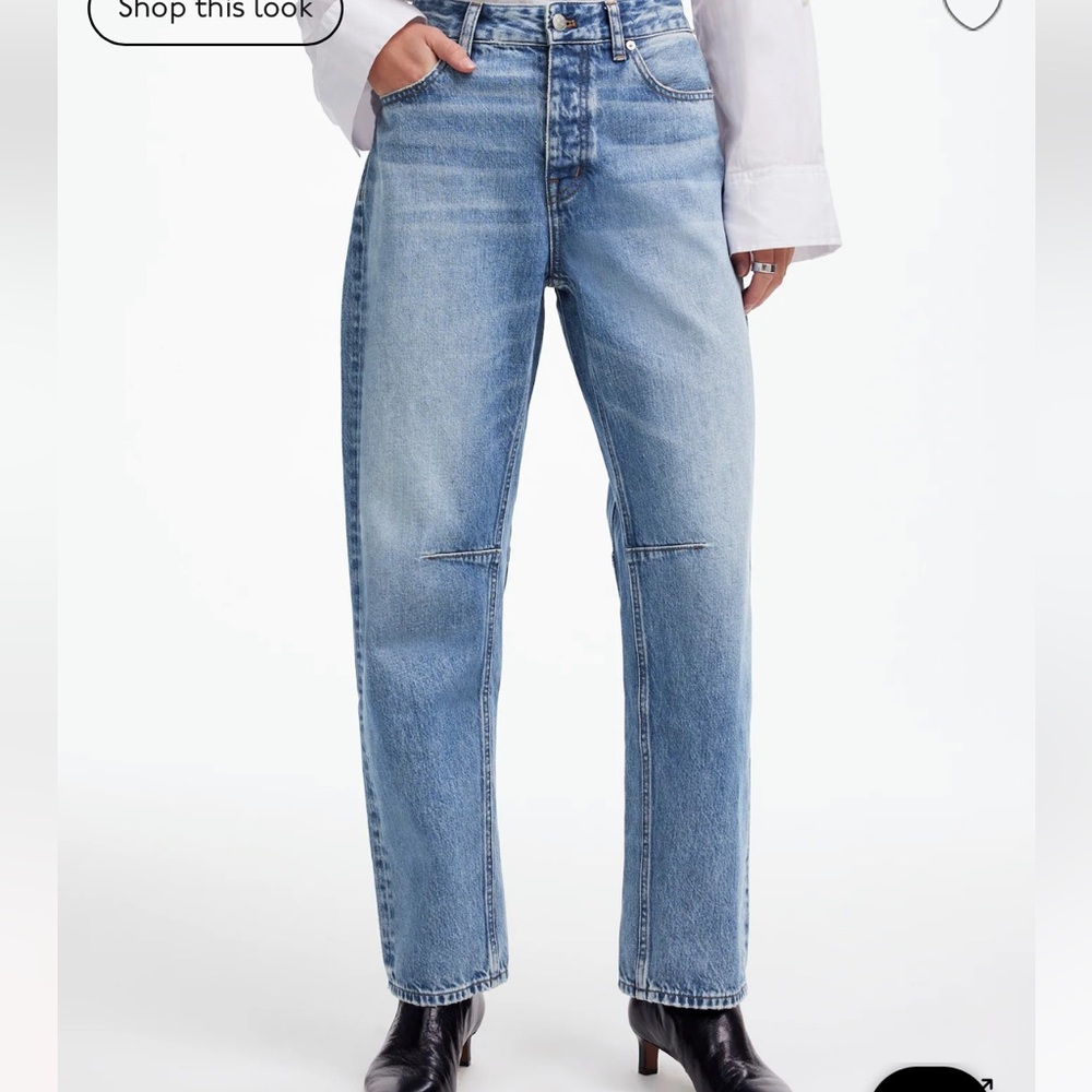 Madewell darted barrel jeans (dobbins wash)